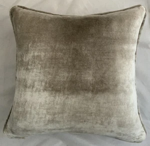 A 16 Inch Cushion Cover In Laura Ashley Murano Sable Velvet Fabric - Picture 1 of 2
