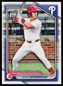 2024 Bowman Draft John Spikerman #BD-49 BASEBALL Philadelphia Phillies 1ST - Picture 1 of 2