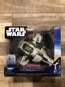 Star Wars Micro Galaxy Squadron Jango Fetts Raumschiff 0044 Serie 2 Disney NEU - Bild 1 von 2