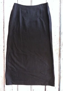 New Brooks Brothers 346 Black Wool Skirt Sz 10 Altered See Measurements A-Line - Picture 1 of 10