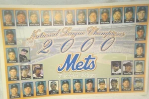 Yankees vs Mets 2000 Vintage Reversible Team Photo Poster 11"x17" Star-Ledger - Bild 1 von 6