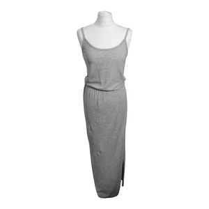 Grey Maxi Dress Size 8 Soft Stretch Cotton Jersey Adjustable Straps M&S - Picture 1 of 20