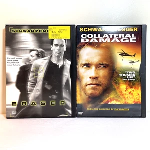 ERASER / COLLATERAL DAMAGE (DVD) Arnold Schwarzenegger - Action Drama Thriller - Picture 1 of 9