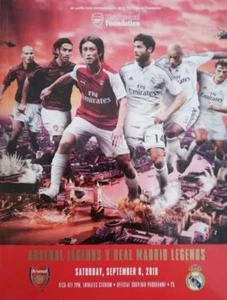 * ARSENAL LEGENDS v REAL MADRID LEGENDS (8th September 2018) * - Photo 1/1
