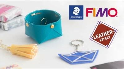 Fimo leather effect 57 gr effetto pelle effetto cuio colori a scelta