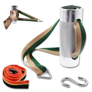 Mango de rodillo de muñeca de lucha de brazo con correa ajustable φ7,5 cm agarre de aluminio - Imagen 1 de 8