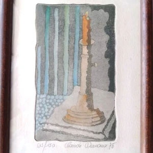 Le Bougeoir Eau-forte Originale Signé Claude Desseaux 95/150 avec Encadrement - Picture 1 of 6