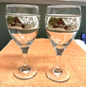Johnson Brothers Friendly Village Goblet 7 1/2" Set Of 2 - Picture 1 of 2