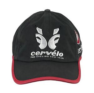 Rare Cervelo Pro Cycling Test Team Black/Red Strapback Hat Castelli Cap