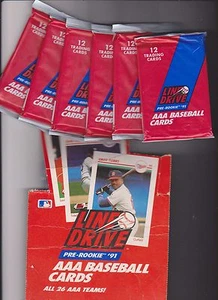 Six Factory Sealed 1991 AAA packs Possible Mussina Karros Lofton Tino Martinez - Picture 1 of 1