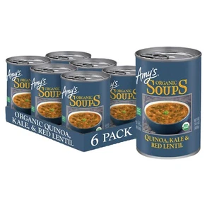 Amy's Soup 🍲 Organic Kale, Quinoa and Red Lentil, 14.4 Ounce (Pack of 6) - Picture 1 of 4