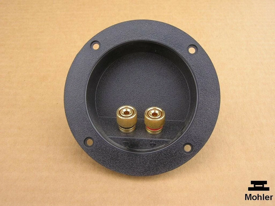 2 PC SUBWOOFER CONNECTOR SPEAKER (Banana Plugs Gold Plated 2 way binding Post) - Image 1 of 3