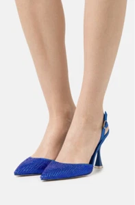 Jeffrey Campbell Zivote Black Crystals Slingback Pump Sz 9.5 - Picture 1 of 12