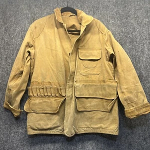 Vintage Distressed JC Penny’s Duck Canvas Hunting  Jacket  Size Large Tan - Picture 1 of 16