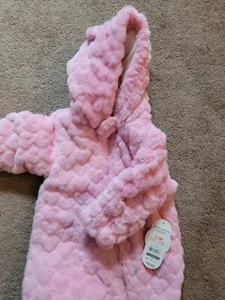 Wonder nation Baby Fully Lined Snow Suit Size 0-3 Months Pink - Picture 1 of 5
