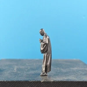 Messing Antik Buddhistischer Mönch Anbetung Mikro Landschaft Deko - Bild 1 von 10