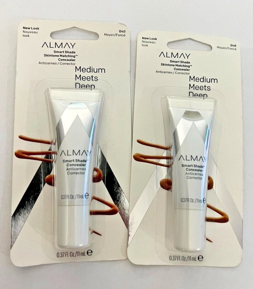 LOT OF 2 ALMAY SMART SHADE SKINTONE MATCHING CONCEALER 040 MOYEN 0.37oz EA - Image 1 of 1