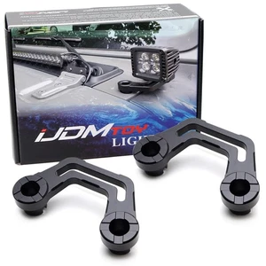 Hood Mount Ditch Pod Light Bracket Hardware For Jeep 18+ Wrangler, 20+ Gladiator - Picture 1 of 9