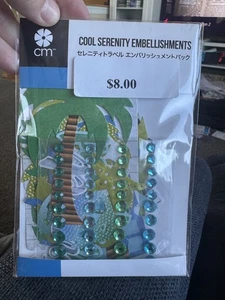 Creative Memories Embellishments 40 Die Cuts 40 Rhinestone Stickers Cool Serenit - Picture 1 of 2