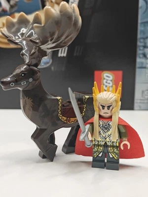 NEW Thranduil with Great Elk Custom Lego Minifigure Lord of the Rings The Hobbit - Image 1 of 4