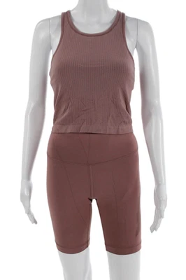 Lululemon Women Biker Shorts Brown Nylon Blend Size 4 - Image 1 of 4