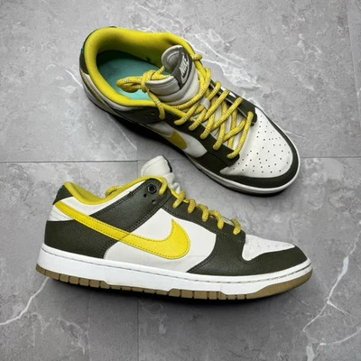 Nike Dunk Low Retro PRM Cargo Khaki/Vivid Sulfur FV3629-371 Men's size 10 - Image 1 of 4