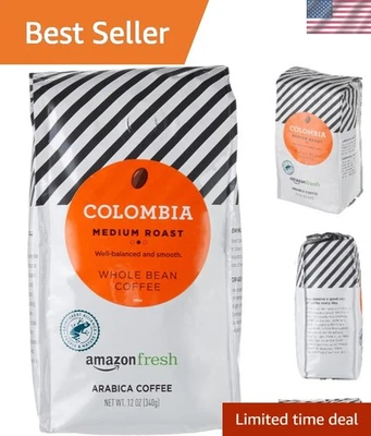 Colombia Medium Roast Whole Bean Coffee - 12 Ounces of Pure Indulgence - Image 1 of 4