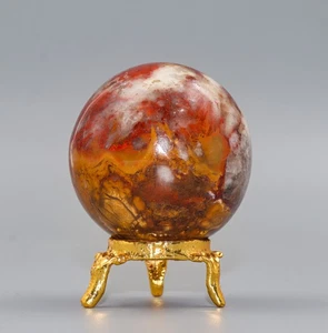 Mini 50 mm Rote Kobra Jaspis Meditation Geist Kraft Heilstein Kugel Kugel - Bild 1 von 10