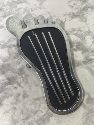 Pedal de gasolina cromado vintage Cal-Custom Car Truck Surfer pie grande desnudo años 70 Foto 1 de 4