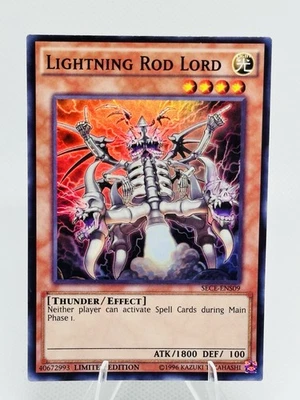 Yu-Gi-Oh! Lightning Rod Lord SECE-ENS09 1st Ed. Holo Rare - Thunder/Effect LP - Image 1 of 2