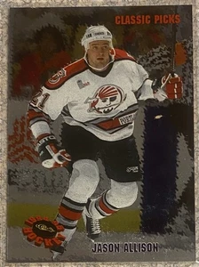 1994-95 Classic Hockey “Classic Picks” Jason Allison #14 of 25 (1 of 20,000) - Picture 1 of 3