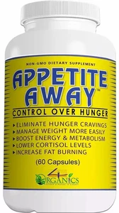 Appetite Away Hunger Suppressant Weight Loss Supplement (60 Capsules), Pack of 1 - Picture 1 of 3