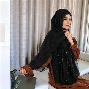 Pañuelo liso árabe 180*88 cm con turbante islámico para mujer musulmana 180*88 cm - Imagen 1 de 18
