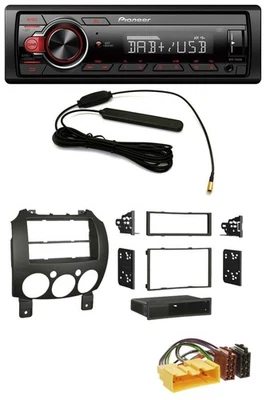 Pioneer MP3 DAB 1DIN AUX USB Autoradio für Mazda 2 (ab 2007) - Bild 1 von 4