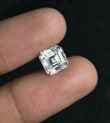 Natural Brilliant Ascher Cut 4.00 ct D Grade VVS1 Diamond Premium Loose Diamond - Image 1 of 4