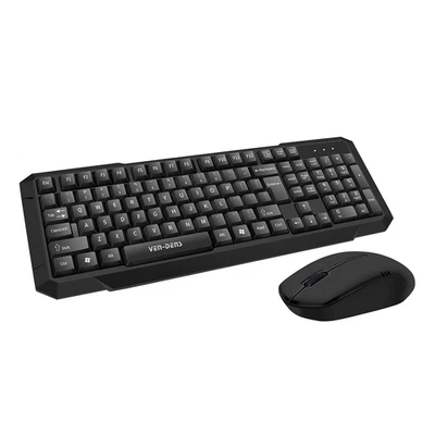 Ven-Dens Wireless Keyboard & Mouse Set – 2.4GHz, 10m Range, USB Nano Receiver - Image 1 of 4