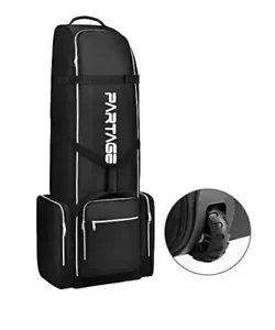 Partage Golf Travel Bag with Wheels,Golf Travel Case for Airlines -Black - Picture 1 of 6