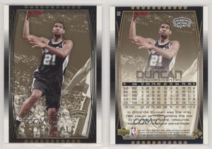 2004-05 SP Game Used Gold /100 Tim Duncan #52 HOF