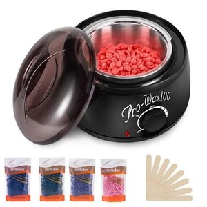Wachsgerät Set Waxing Körper Haarentfernung Heißwachs Salon + Wachs Bohnen 400g - Bild 1 von 10