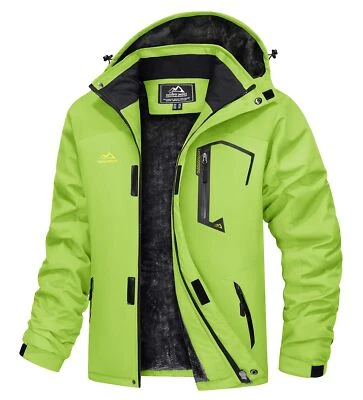Chaqueta de esquí impermeable para hombre Invierno Chaquetas cálidas Nieve Térmico Polar Abrigo de trabajo EE. UU. Foto 1 de 4