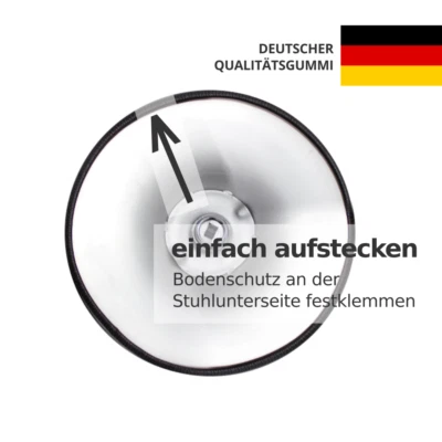 2/4x 37-39 cm | Barhocker-Bodenschutz | Gummi-Kratzschutz | Schutzring/Bodenring - Bild 1 von 4
