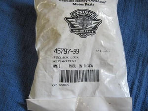 harley softail toolbox lock replacement/new old stock - Picture 1 of 3