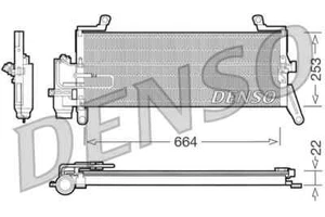 DENSO CONDENSER UNIT DCN13011 FOR LANCIA 1.2 Y (95-03) - Picture 1 of 5