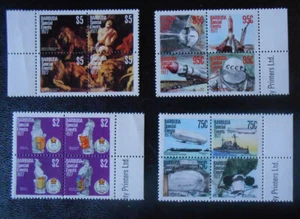 Barbuda: 1977 Complete set of 5 MNH se-tenant blocks, SC # 318-322 a-d.#03-7641 - Picture 1 of 6