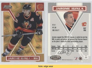 2002-03 Pacific Exclusive Gold Jarome Iginla #23 HOF