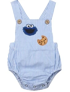 Boy Girl 1st 2nd Birthday Street Outfit Bodysuit Cookie Romper Clothes - Picture 1 of 7