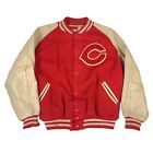 1960’s Cincinnati Reds Gluv Elf Leather Wool Varsity Jacket Size 44 True Vintage