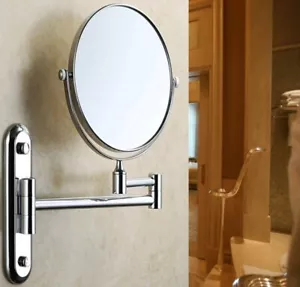 Wall Adjustable Makeup Mirror 10X Magnifying Double-sided Bathroom Vanity Mirror - Picture 1 of 12
