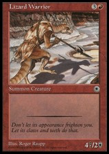 Magic the Gathering MTG Lizard Warrior (139) Portal   NM