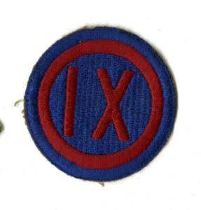 IX Corps White Back Patch WWII Vintage Pacific Theater - Picture 1 of 2